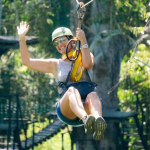 Experience the rainforest from above with Angkor Zipline's exhilarating canop tour