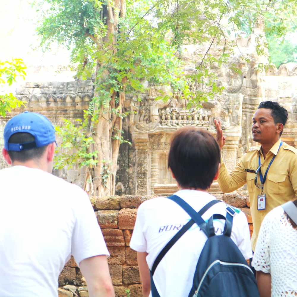 City Wall Walk – Climb and walk along the ancient city walls of Angkor Thom for breathtaking views.