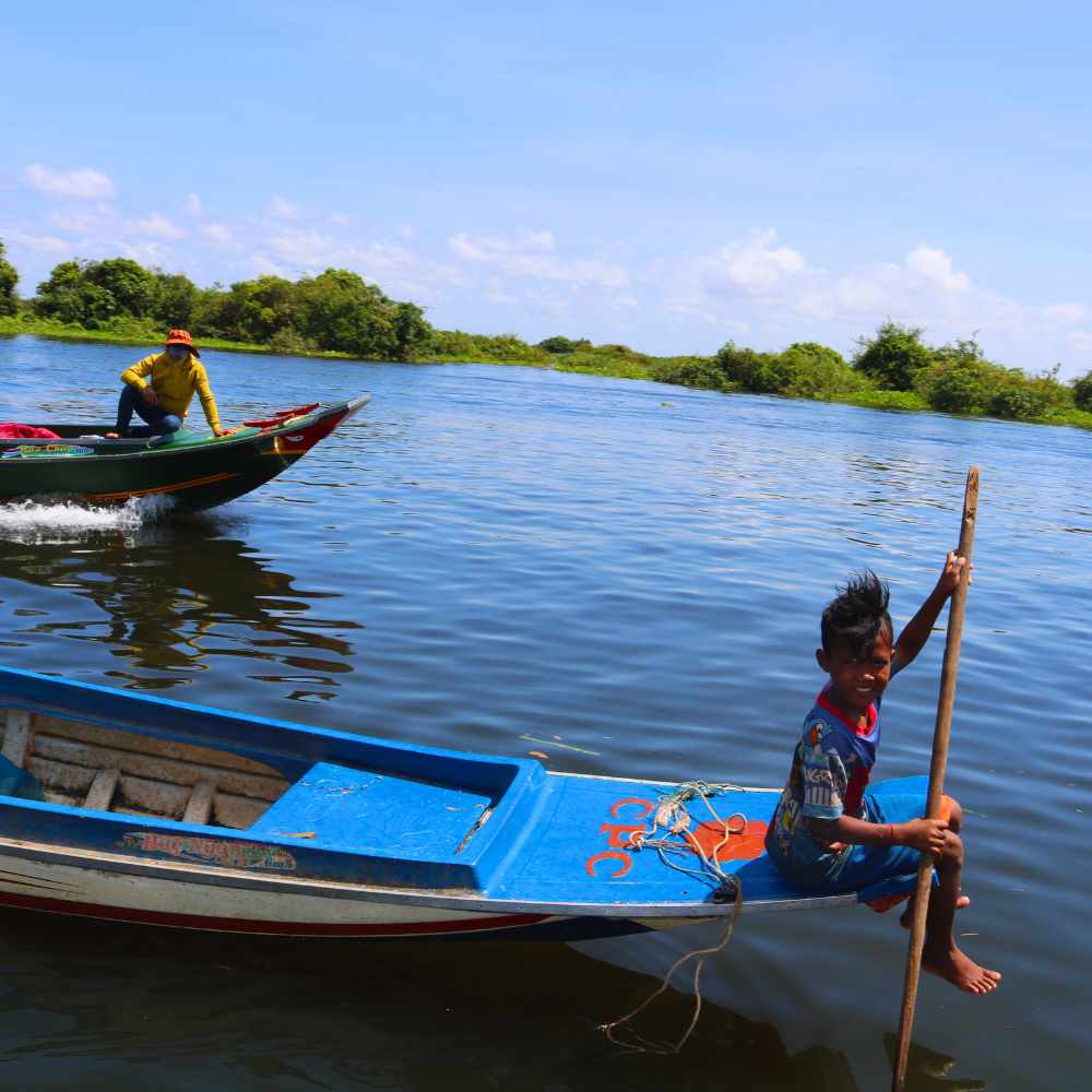 Afternoon Siem Reap floating village tour with countryside Sunset at Baitang SIEM REAP