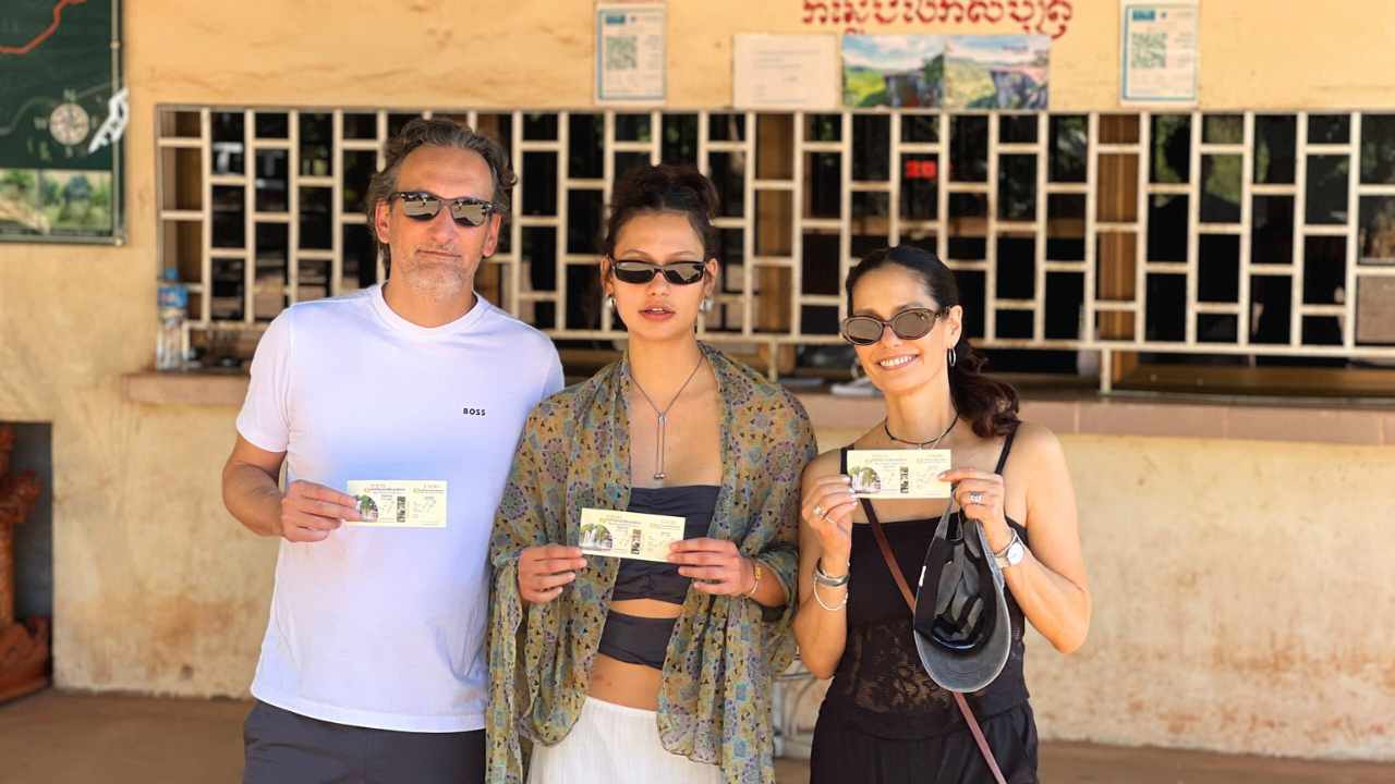 Kulen Mountain Ticket Payment Kiosk Front View - Where to Buy Phnom Kulen Entrance Tickets Cambodia