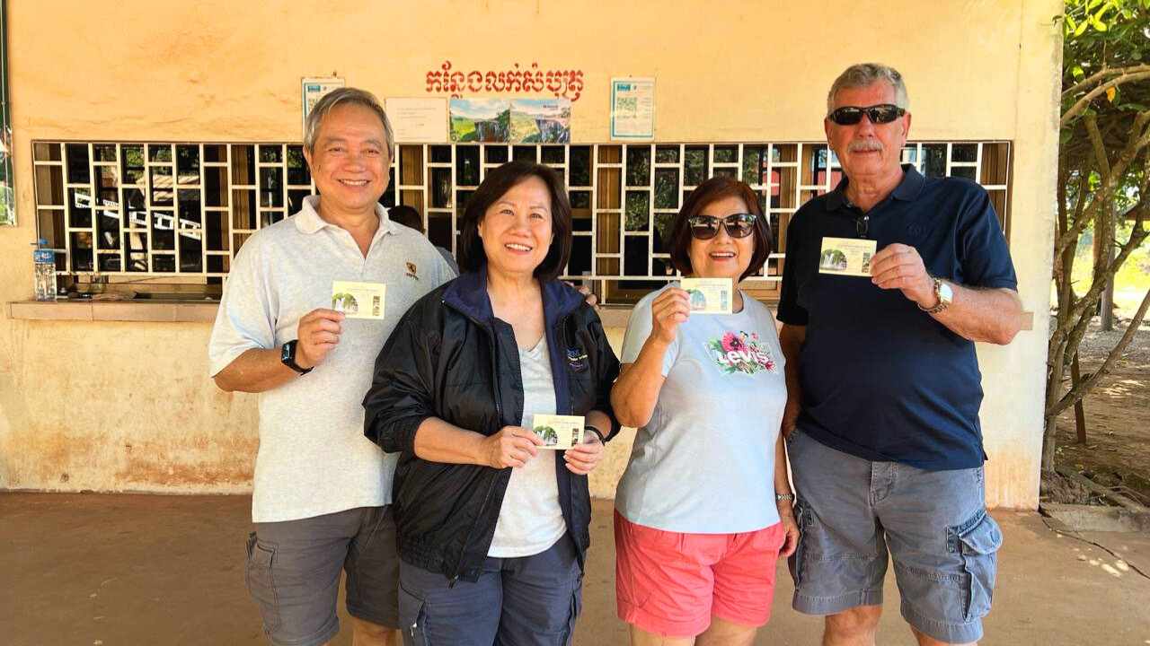 Kulen Mountain Ticket Payment Kiosk Official Counter - Phnom Kulen National Park Entrance Fee Station