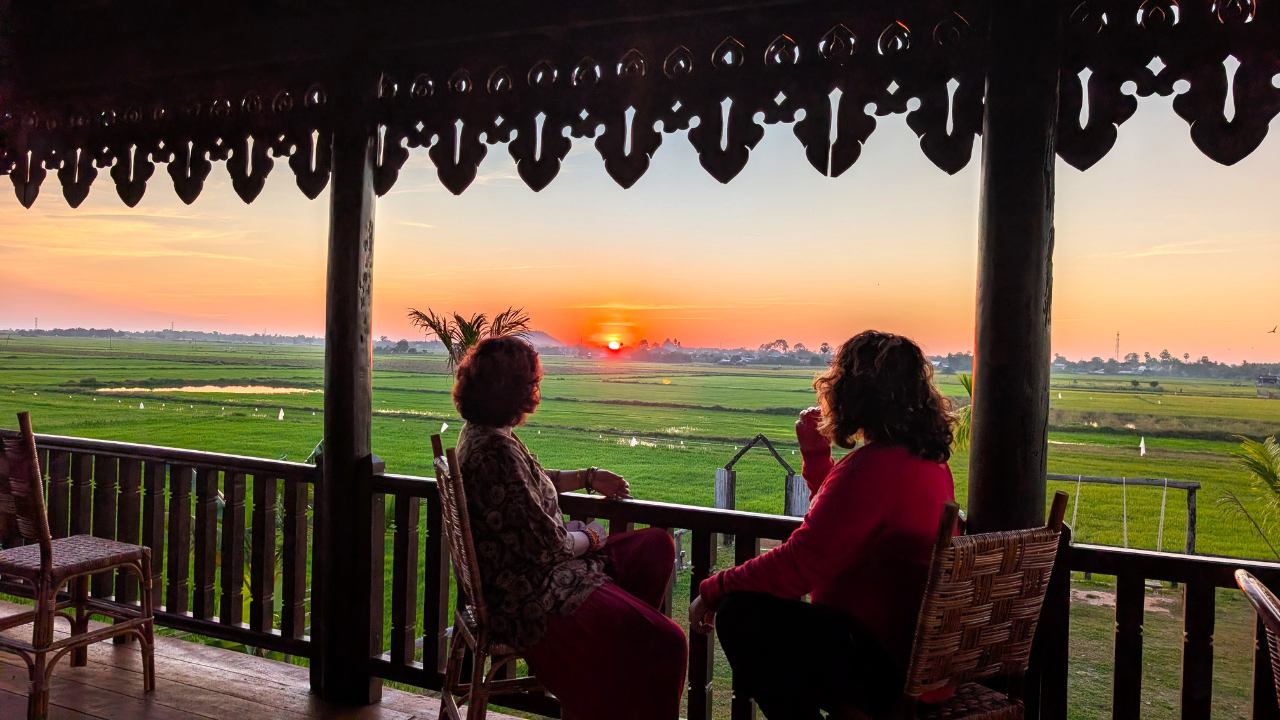 Sunset with Local Snacks at Baitang Siem Reap - Your Complete Guide to Cambodia's Hidden Countryside Gem